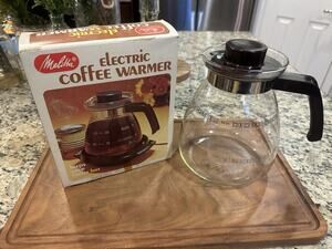 Vintage Melitta Electric Coffee Pot Warmer With Pot Tested Works